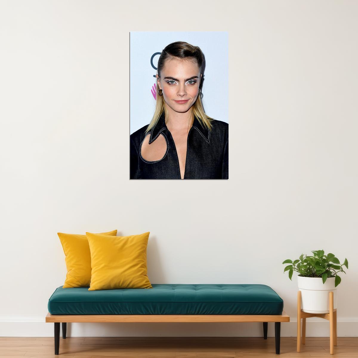 Cara Delevingne Model Actress Poster Wall Art Print Home Wall Decor