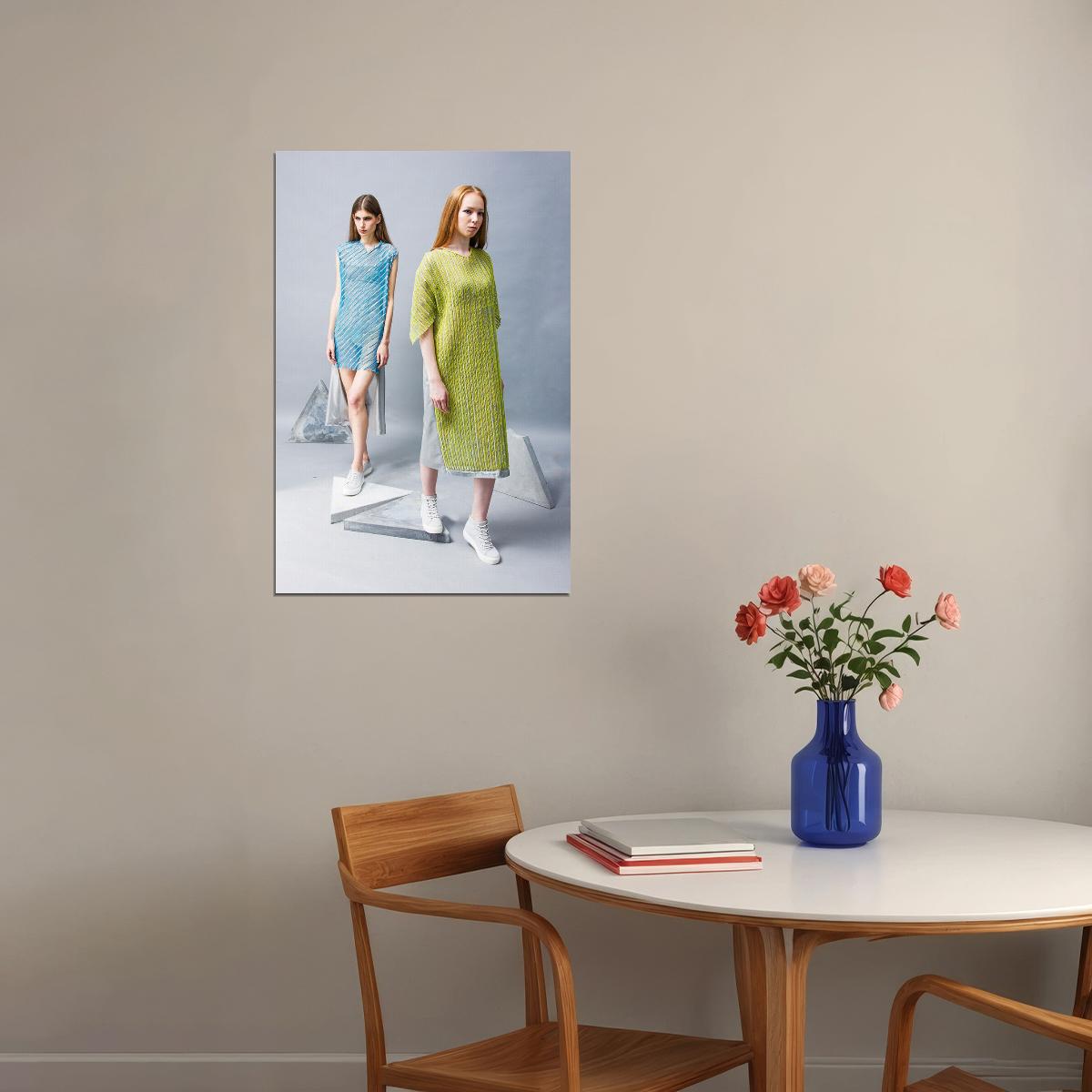 Fashion Dress Models Poster Wall Art Print Home Wall Decor