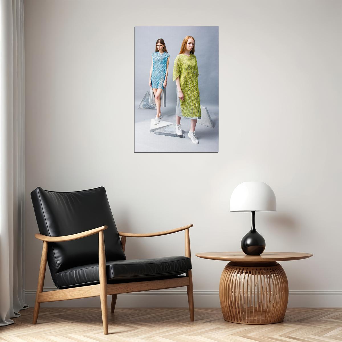 Fashion Dress Models Poster Wall Art Print Home Wall Decor