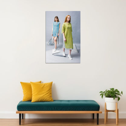 Fashion Dress Models Poster Wall Art Print Home Wall Decor