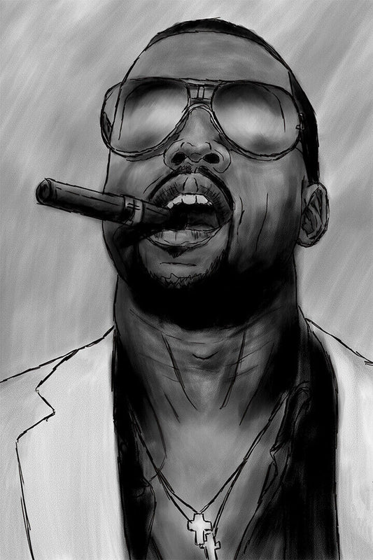 Kanye West Hip Hop Rap Music Entrepreneur Poster Wall Art Print Home Wall Decor