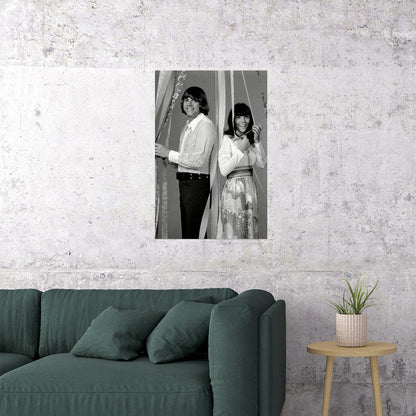 Richard And Karen Carpenter Musicians Poster Wall Art Print Home Wall Decor