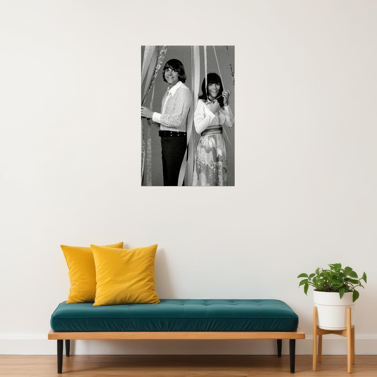 Richard And Karen Carpenter Musicians Poster Wall Art Print Home Wall Decor