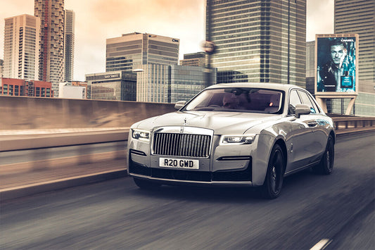 Rolls-royce Ghost Model City Driving Performance Poster Wall Art Print Home Wall Decor