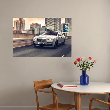 Rolls-royce Ghost Model City Driving Performance Poster Wall Art Print Home Wall Decor