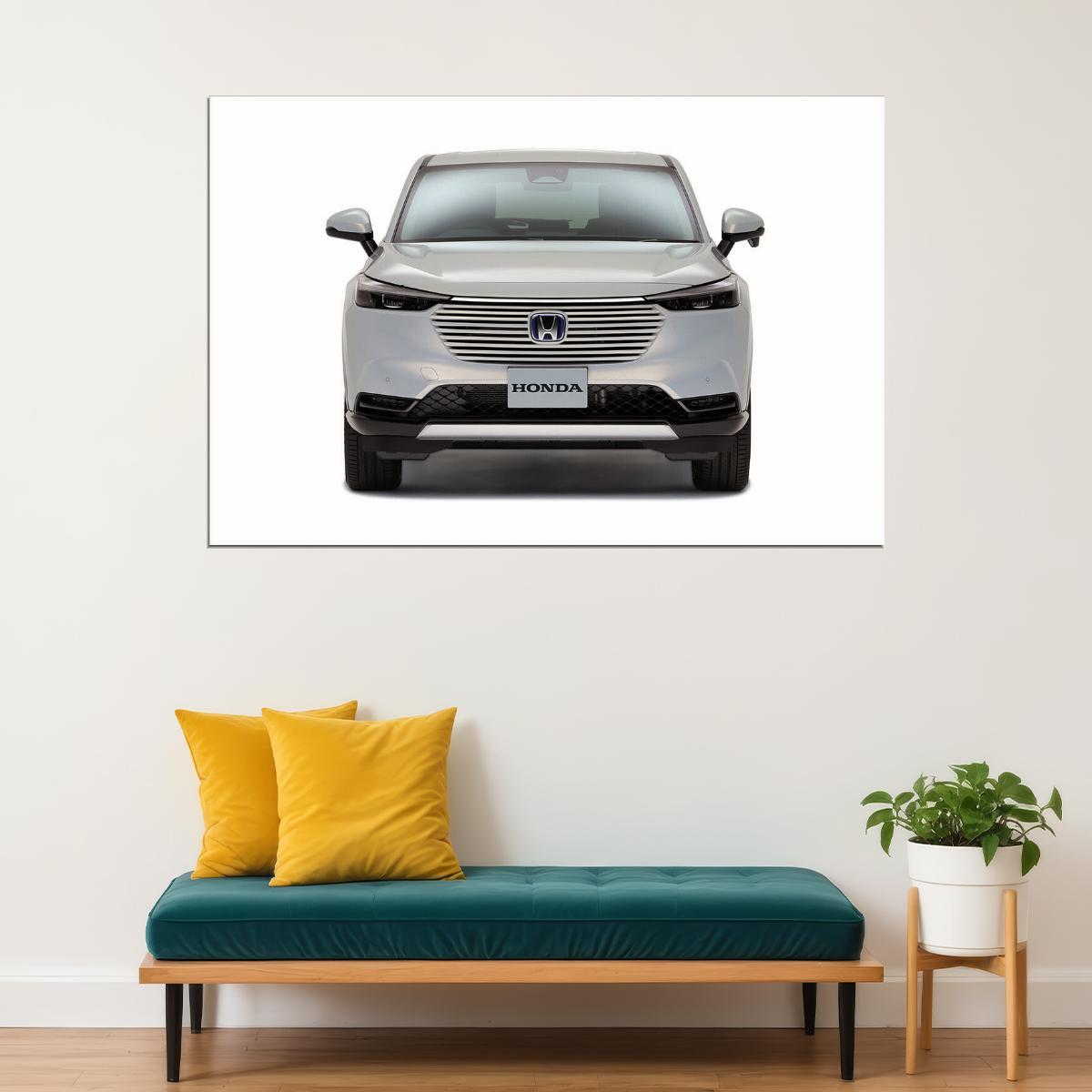 Honda Vezel Ehev 2021 Suv Model Poster Wall Art Print Home Wall Decor