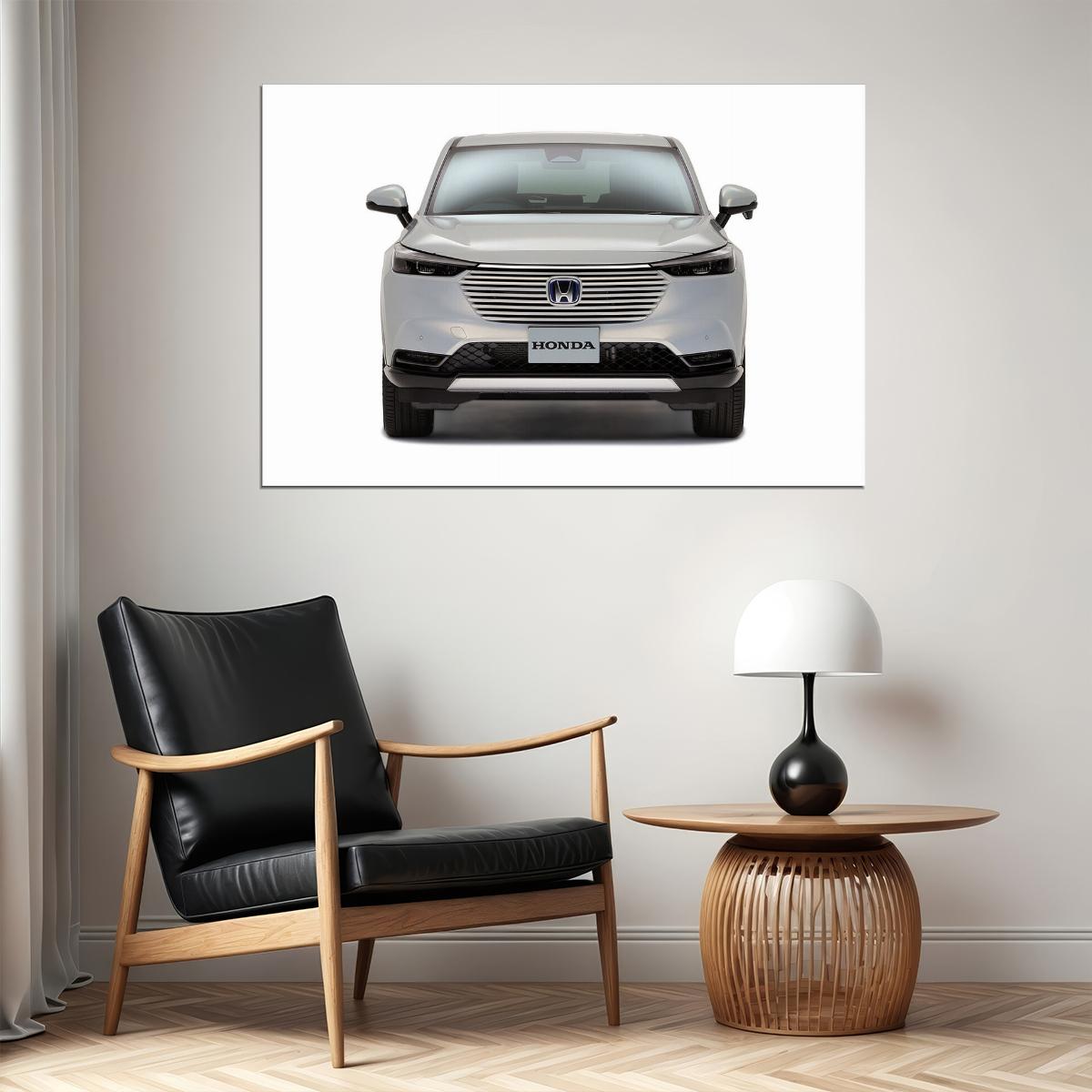 Honda Vezel Ehev 2021 Suv Model Poster Wall Art Print Home Wall Decor