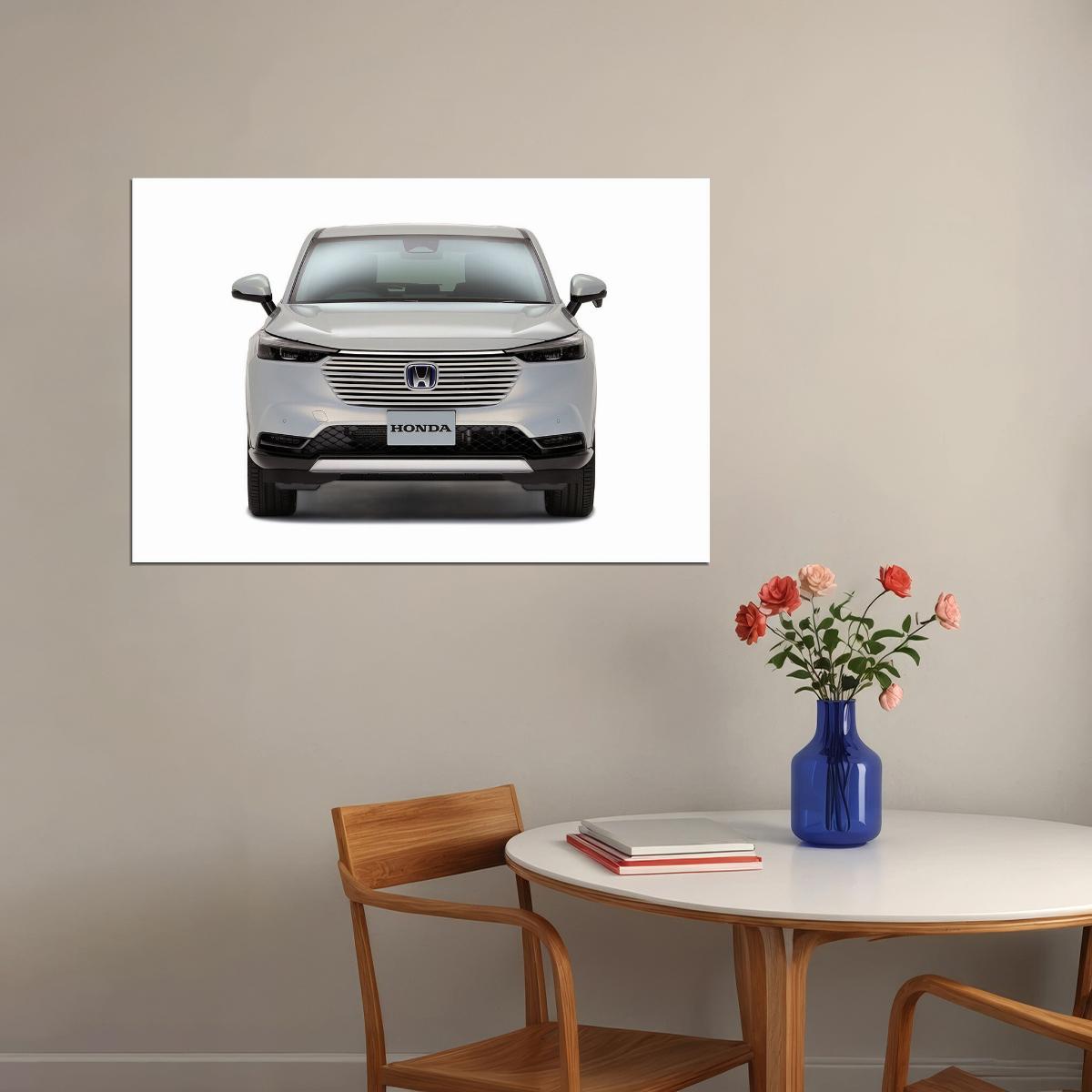 Honda Vezel Ehev 2021 Suv Model Poster Wall Art Print Home Wall Decor