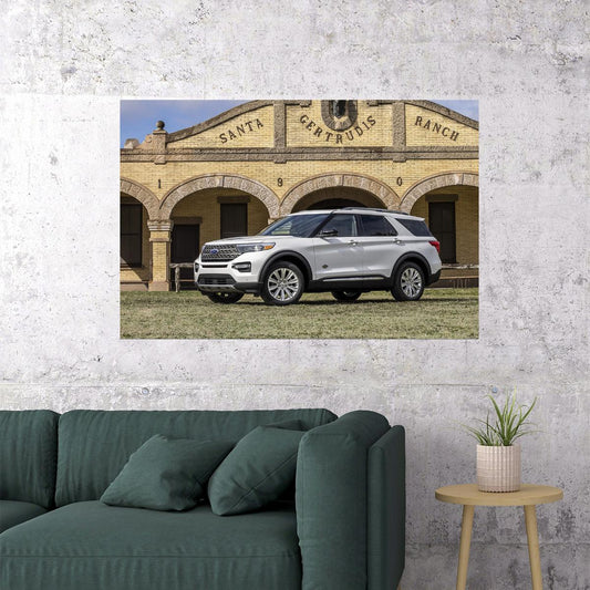 Ford Explorer King Ranch Suv Model Poster Wall Art Print Home Wall Decor