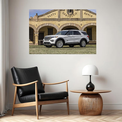 Ford Explorer King Ranch Suv Model Poster Wall Art Print Home Wall Decor