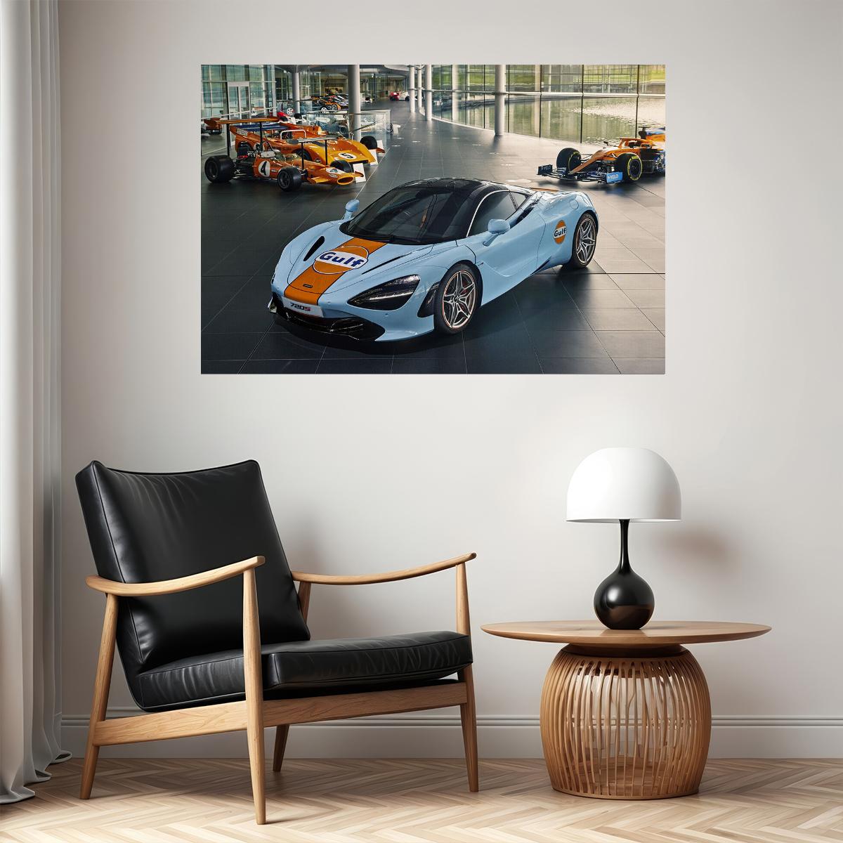 Mclaren Mso 720s Formula Racing Cars Poster Wall Art Print Home Wall Decor