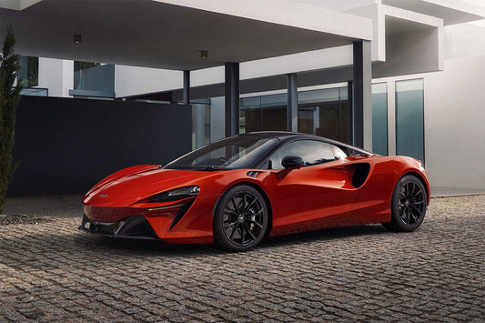 Mclaren Artura Red Sporty Model Car Poster Wall Art Print Home Wall Decor