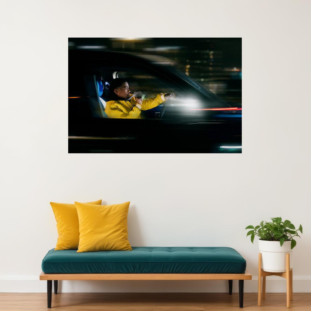 Roddy Ricch Rap Singer Live Life Fast Music Album Poster Wall Art Print Home Wall Decor