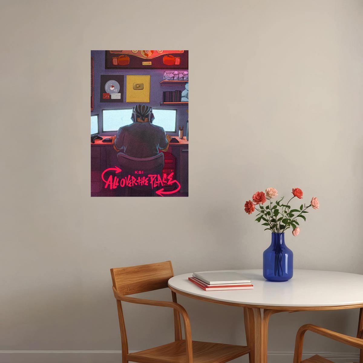 Ksi All Over The Place Music Album Musician Poster Wall Art Print Home Wall Decor