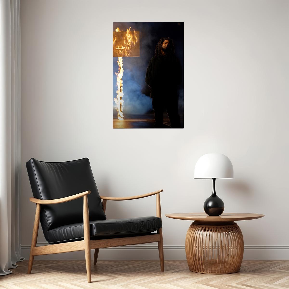 J Cole Rapper Hip Hop Artist Music Singer Poster Wall Art Print Home Wall Decor