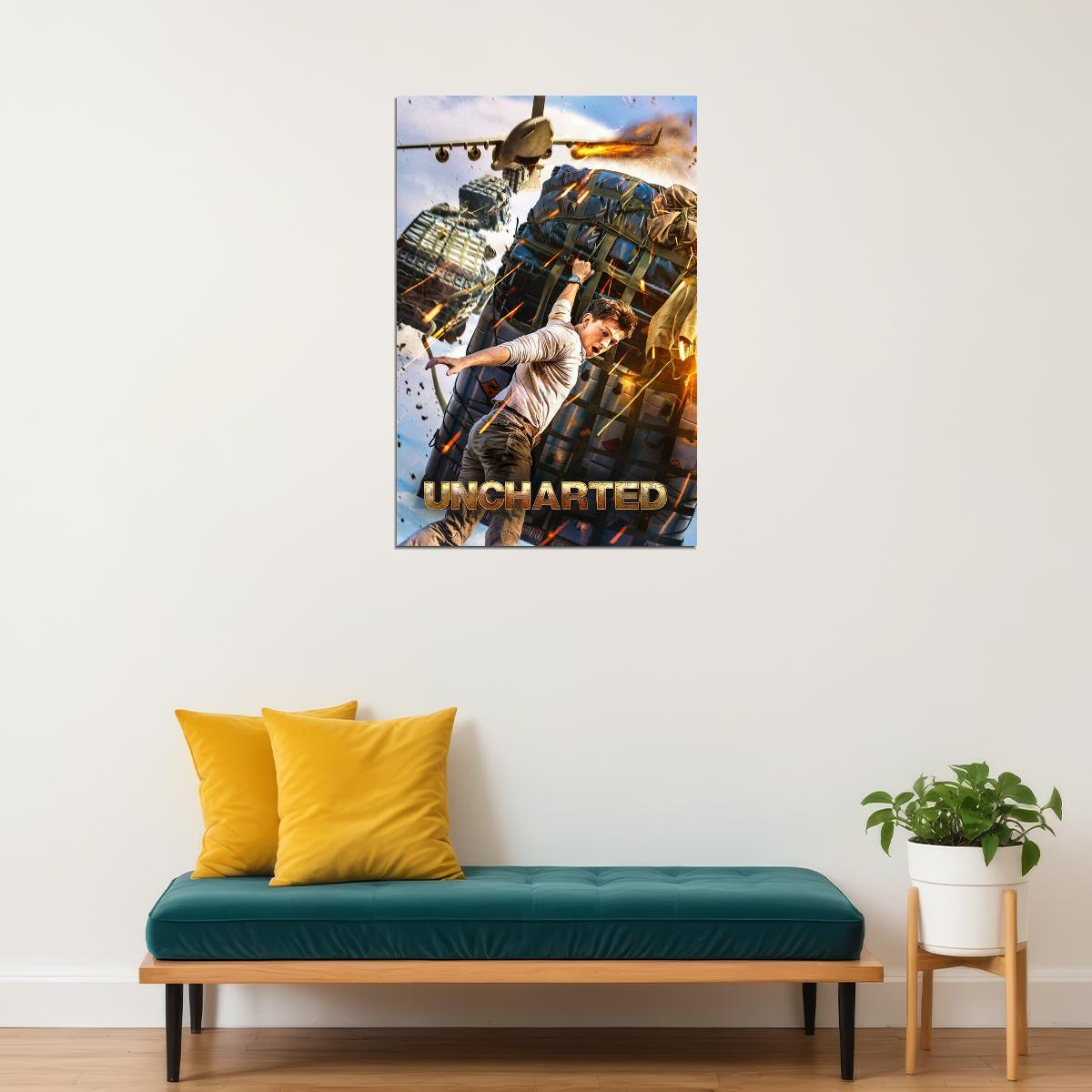 Uncharted Movie Action Adventure Excitement Poster Wall Art Print Home Wall Decor
