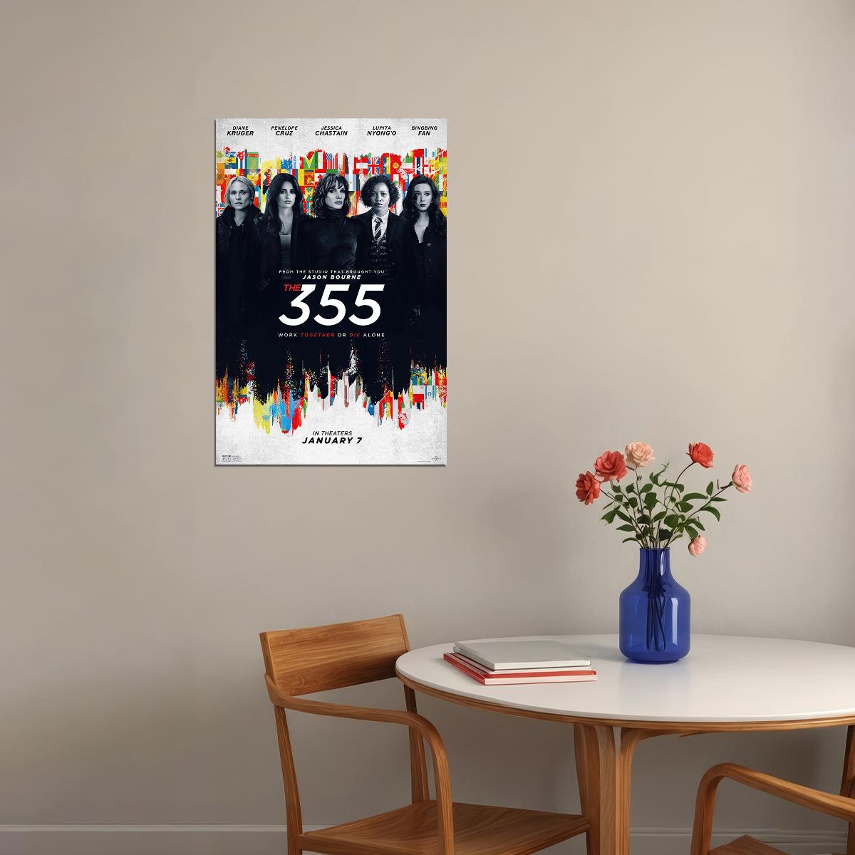 The 355 Movie Action Adventure Thriller Poster Wall Art Print Home Wall Decor
