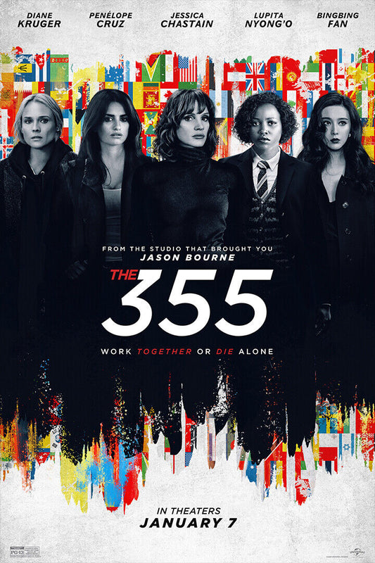 The 355 Movie Action Adventure Thriller Poster Wall Art Print Home Wall Decor