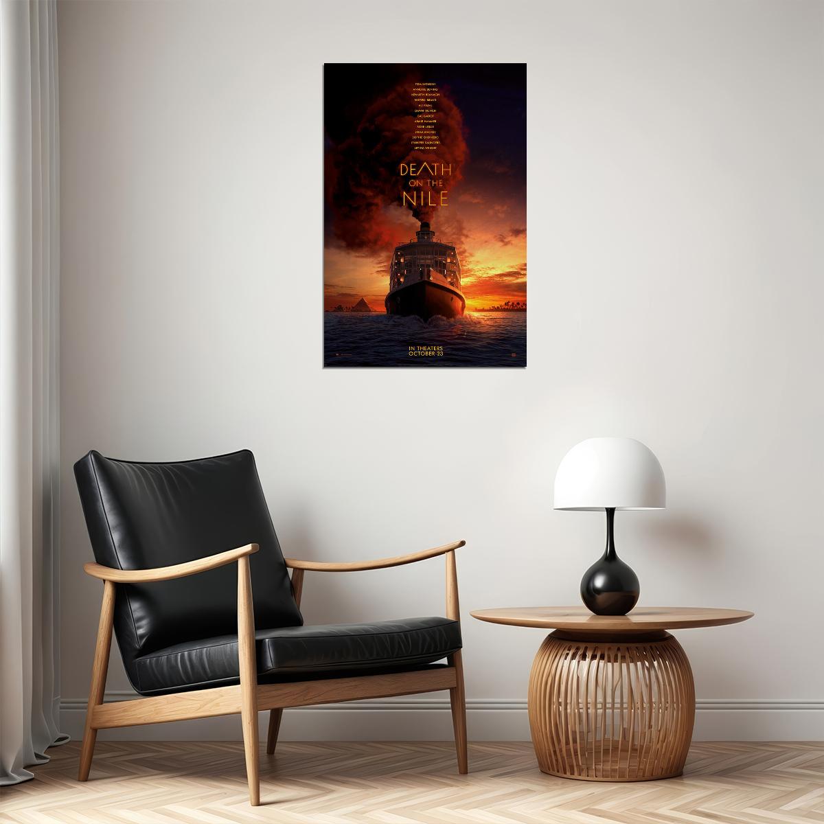 Death On The Nile Movie Mystery Crime Drama Poster Wall Art Print Home Wall Decor