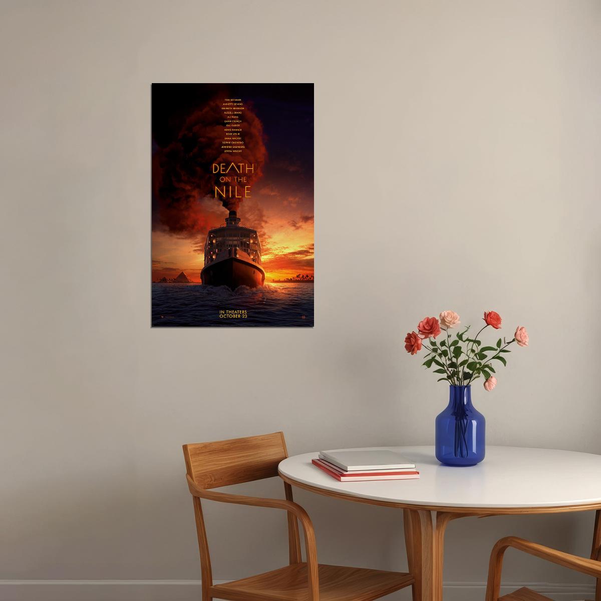 Death On The Nile Movie Mystery Crime Drama Poster Wall Art Print Home Wall Decor