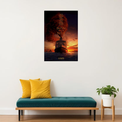Death On The Nile Movie Mystery Crime Drama Poster Wall Art Print Home Wall Decor