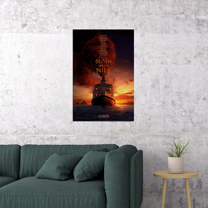 Death On The Nile Movie Mystery Crime Drama Poster Wall Art Print Home Wall Decor