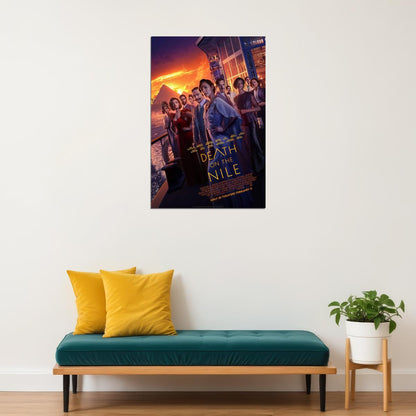 Death On The Nile Movie Crime Drama Mystery Poster Wall Art Print Home Wall Decor