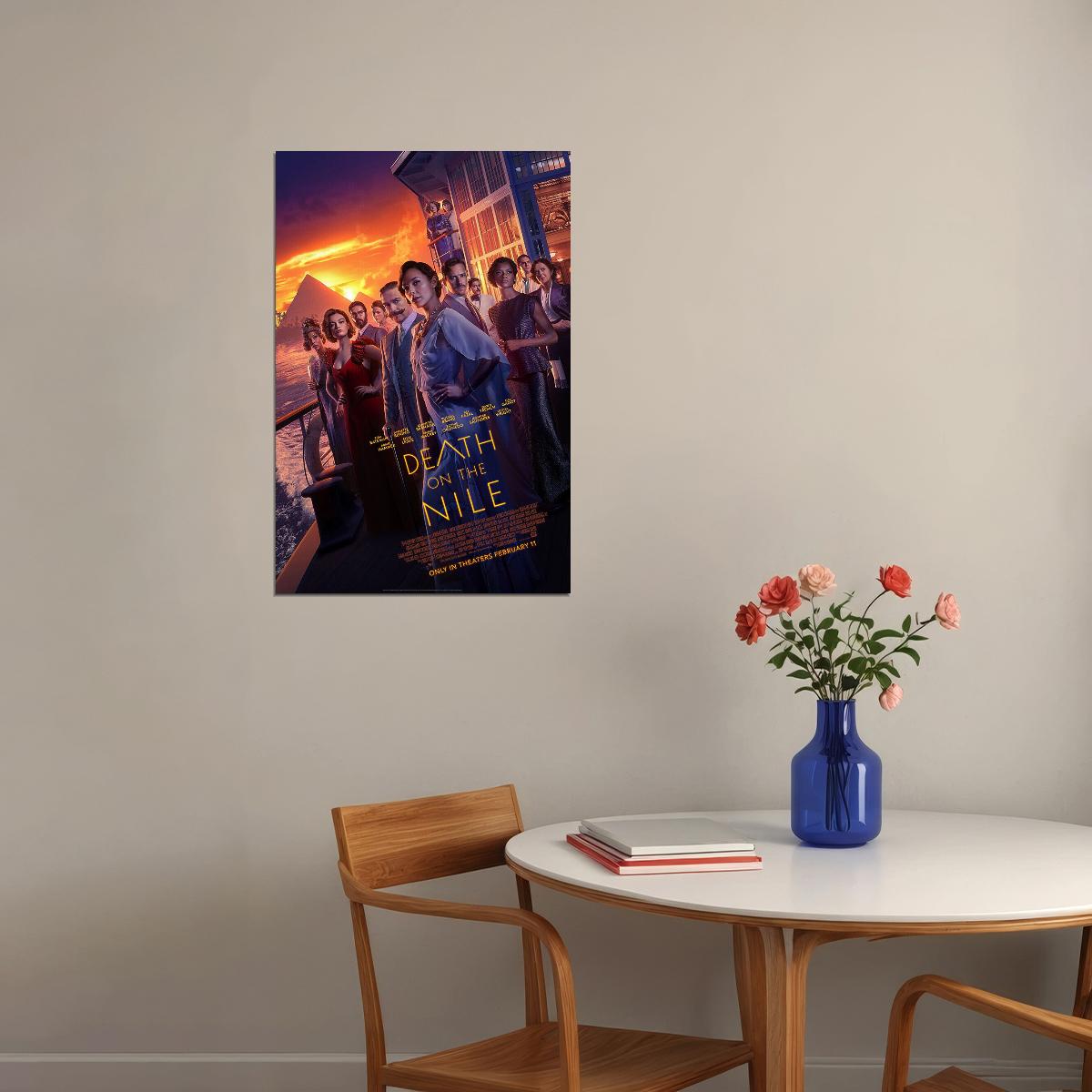 Death On The Nile Movie Crime Drama Mystery Poster Wall Art Print Home Wall Decor