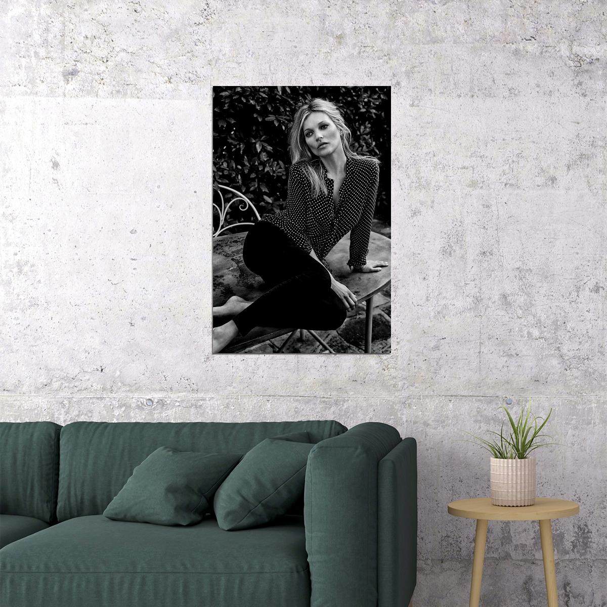 Kate Moss British Supermodel Poster Wall Art Print Home Wall Decor