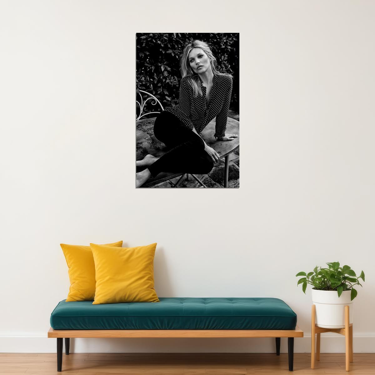 Kate Moss British Supermodel Poster Wall Art Print Home Wall Decor