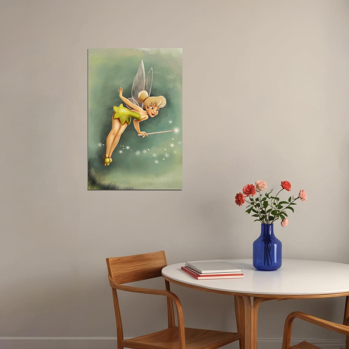 Tinker Bell Fairy Animaiton Movie Poster Wall Art Print Home Wall Decor