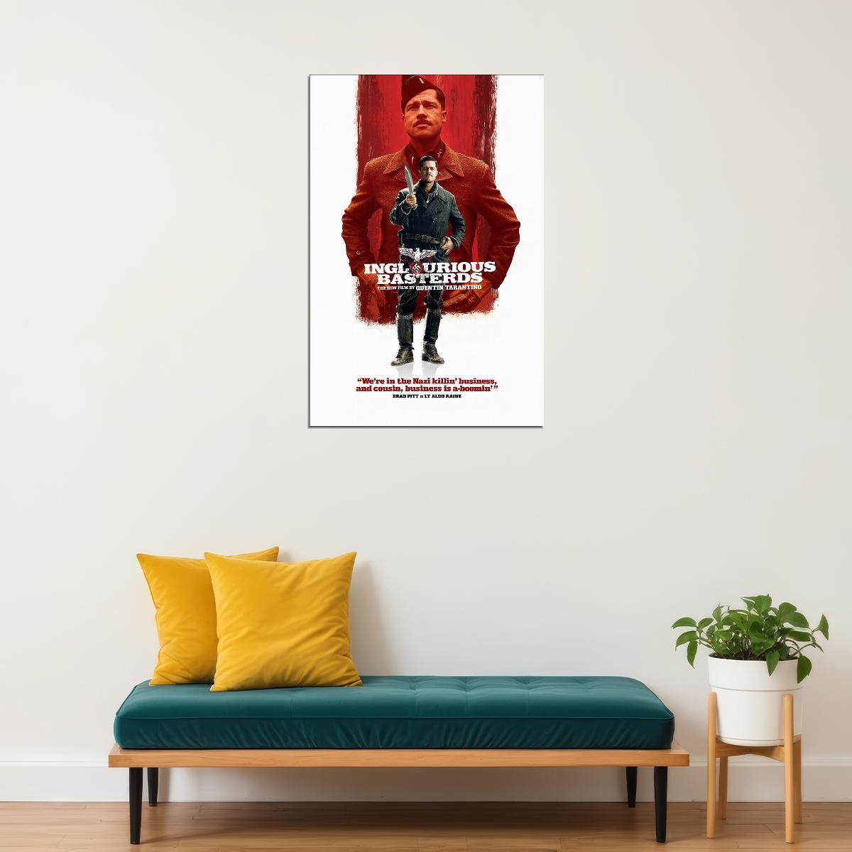 Inglourious Basterds Quentin Tarantino Movie Poster Wall Art Print Home Wall Decor