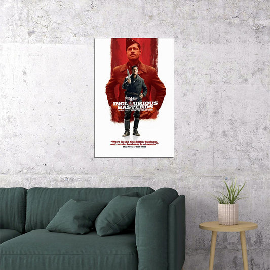 Inglourious Basterds Quentin Tarantino Movie Poster Wall Art Print Home Wall Decor