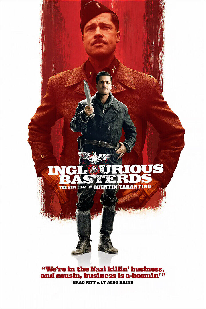 Inglourious Basterds Quentin Tarantino Movie Poster Wall Art Print Home Wall Decor