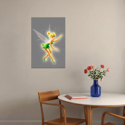Tinker Bell Fairy Animation Adventure Movie Poster Wall Art Print Home Wall Decor