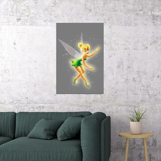 Tinker Bell Fairy Animation Adventure Movie Poster Wall Art Print Home Wall Decor
