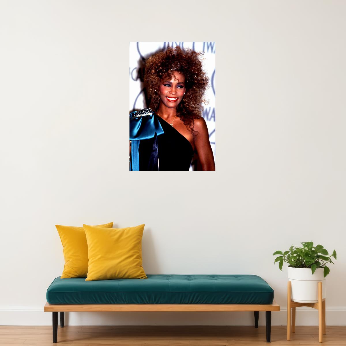 Whitney Houston Singer Musician Artist Poster Wall Art Print Home Wall Decor