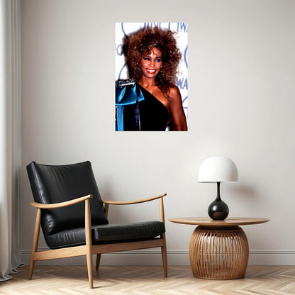 Whitney Houston Singer Musician Artist Poster Wall Art Print Home Wall Decor