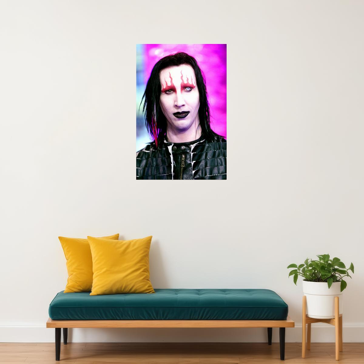 Marilyn Manson Actress Rock Musician Poster Wall Art Print Home Wall Decor