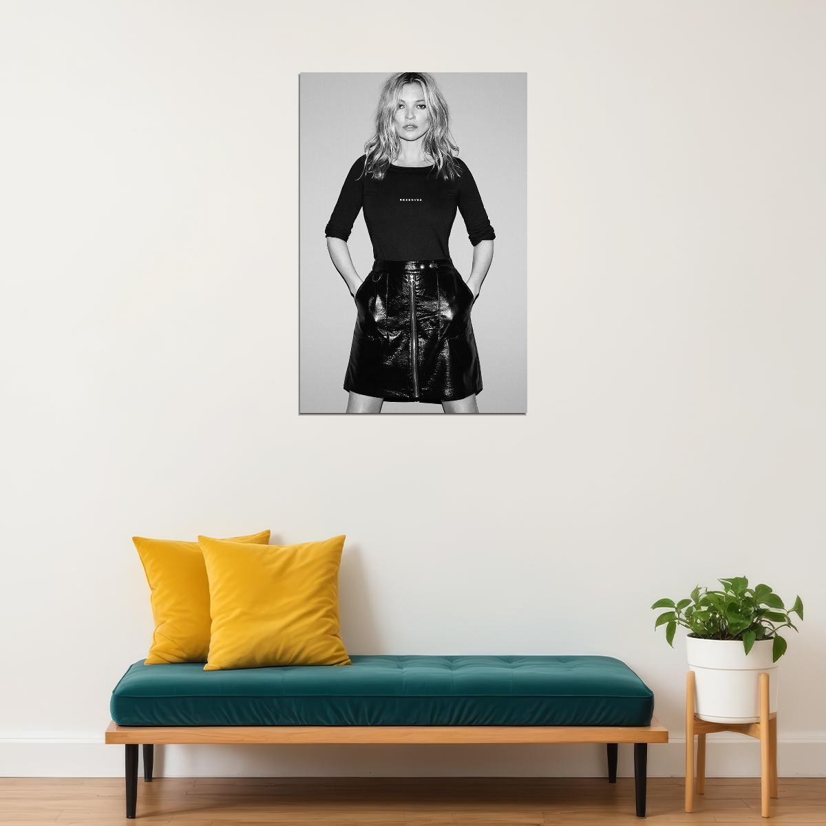 Kate Moss Model Artist Fashion Icon Poster Wall Art Print Home Wall Decor