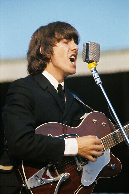 Guitarist George Harrison Rock Musician Poster Wall Art Print Home Wall Decor