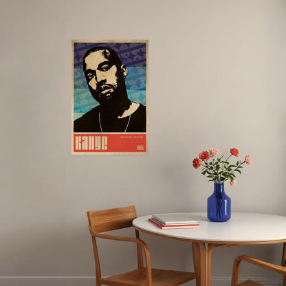 Kanye West Hip Hop Rap Music Singer Songwriter Poster Wall Art Print Home Wall Decor