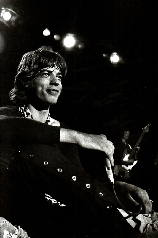 Mick Jagger On Stage Musician Composer Poster Wall Art Print Home Wall Decor
