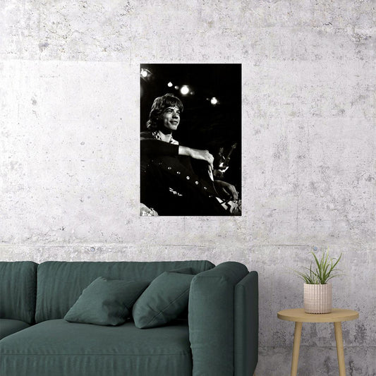 Mick Jagger On Stage Musician Composer Poster Wall Art Print Home Wall Decor