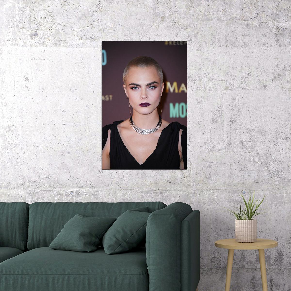 Cara Delevingne Model Actress Poster Wall Art Print Home Wall Decor