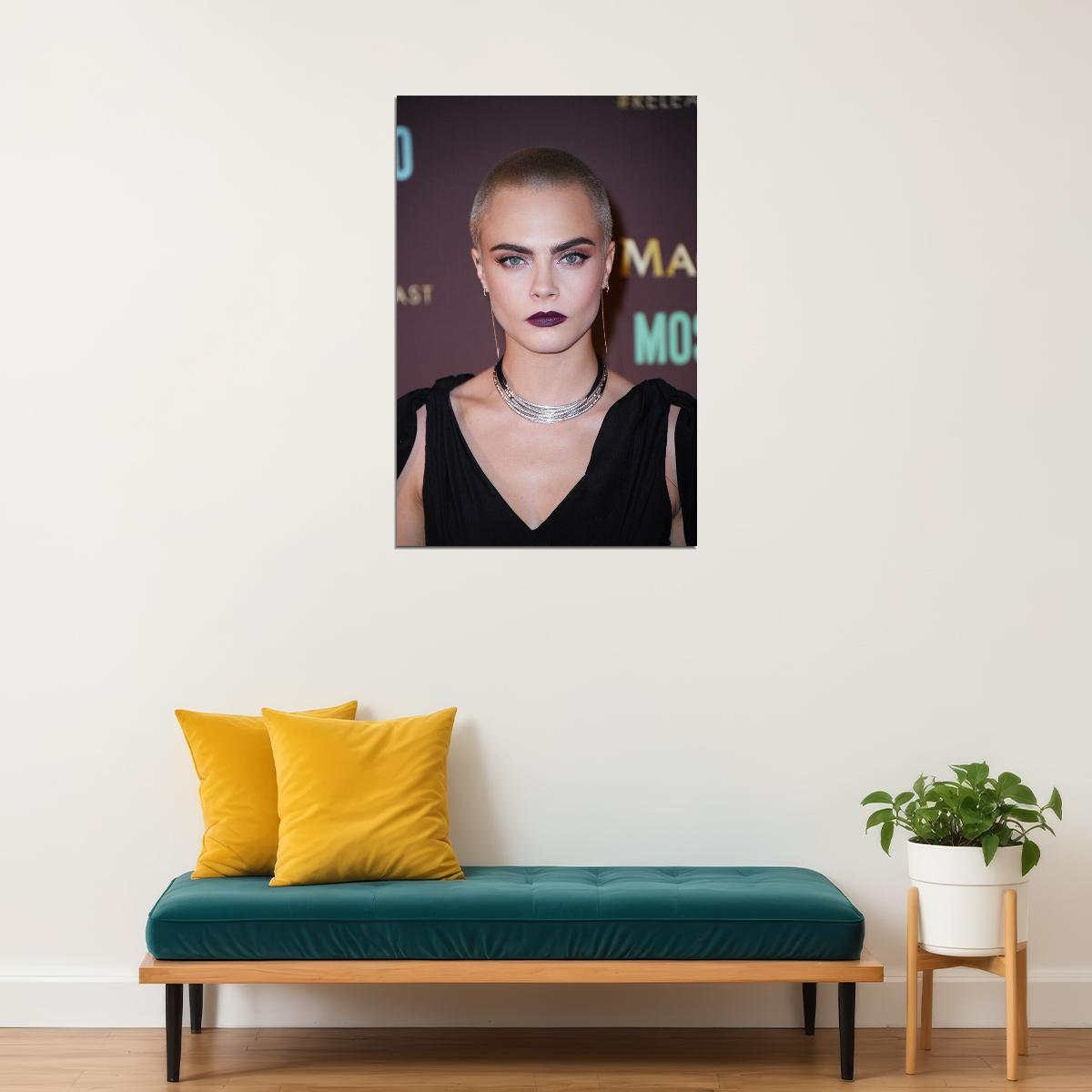 Cara Delevingne Model Actress Poster Wall Art Print Home Wall Decor