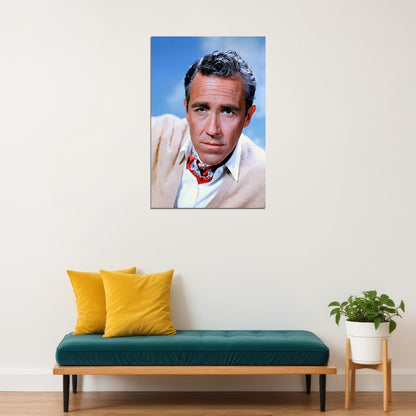 Portrait Of Jason Robards Movie Actor Poster Wall Art Print Home Wall Decor