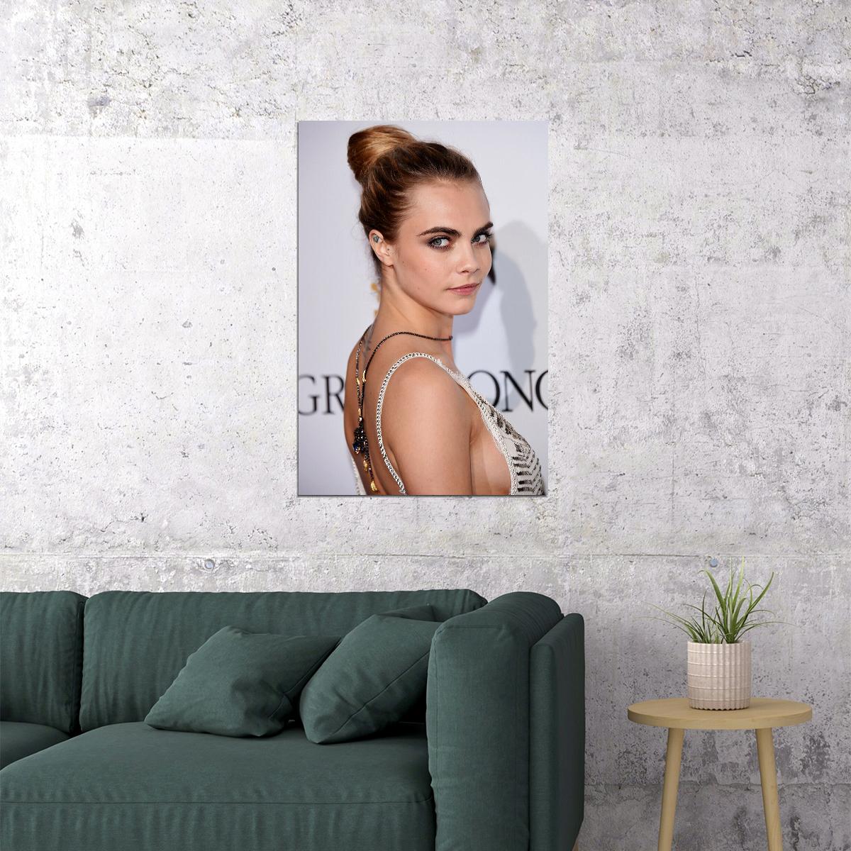 Cara Delevingne Model Actress Poster Wall Art Print Home Wall Decor