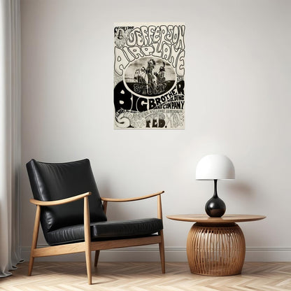 Jefferson Airplane Concert Rock Music Band Poster Wall Art Print Home Wall Decor