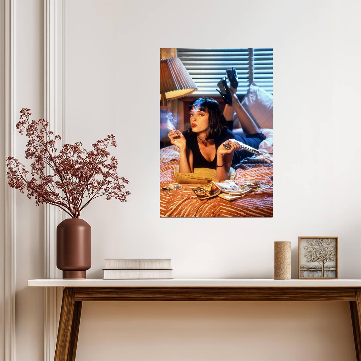 Pulp Fiction Classic Movie Crime Drama Poster Wall Art Print Home Wall Decor